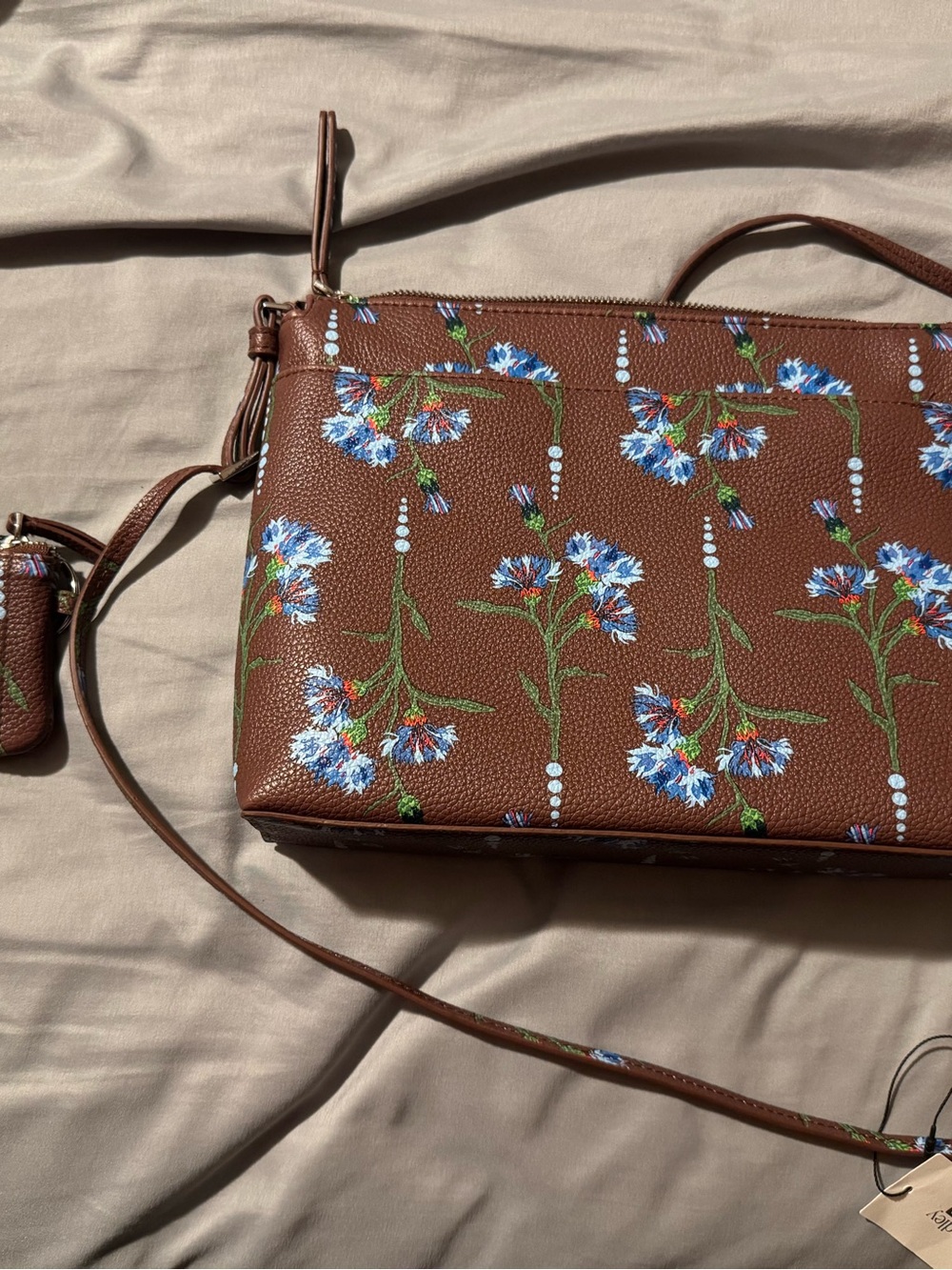 Vera Bradley Brown Floral Crossbody Bag - Women
